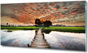 Fotó üvegkép Trópusi tengerpart 125x50