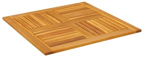 tömör akácfa négyzet alakú asztallap 80 x 80 x 2 cm