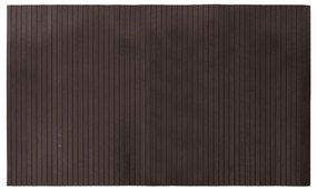 négyszögletű sötétbarna bambusz szőnyeg 60 x 100 cm