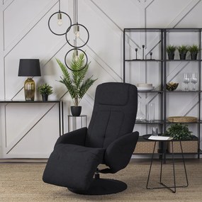 Modern Fotel Fekete Szövet Kárpittal. TONY