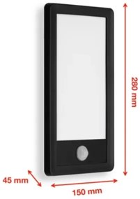 Telefunken 313905TF -LED Kültéri fali lámpa érzékelővel LED/16W/230V IP44