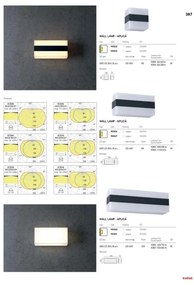 Redo 90326 - LED Kültéri fali lámpa KODIAK LED/8W/230V IP65 fehér/fekete