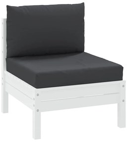 2 db fekete szövet raklapkanapé-párna