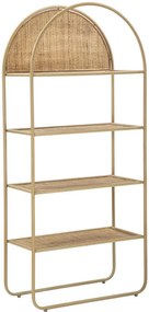 Könyvespolc panama kerek 80x40x180cm