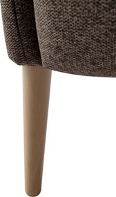 Fotel, barna/bükk, ALIEN