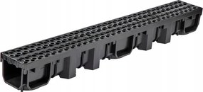 Lineáris Vízelvezetés Vályú És Rács Műanyag Hydway B125 1000/130/105MM