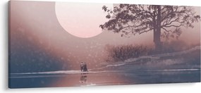 Kép - szerelmes pár (120x50 cm)