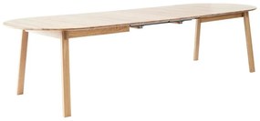 Natúr színű tölgyfa bővíthető étkezőasztal 100x220 cm Amalfi – Hammel Furniture