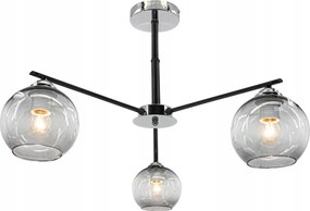 Elem Lámpatest 1859/3 3pł.E27 Króm Fekete