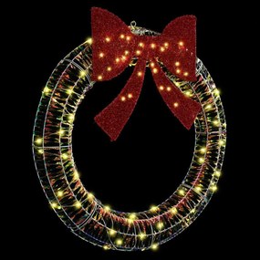 Koszorú 80 LED-del Meleg fehér 90 cm PET