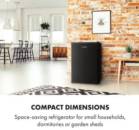 Klarstein Delaware, hűtőszekrény, 75 liter, 4 liter fagyasztó, E energiahatékonysági osztály, kompresszió hűtés