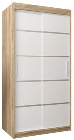 Ruhásszekrény 100 cm Verika 1 100 (szonoma tölgy + fehér). 1063681