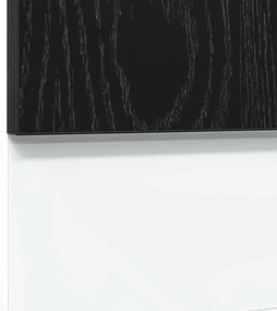 fekete tölgy szerelt fa mosogatógép panel 45x1,5x67 cm