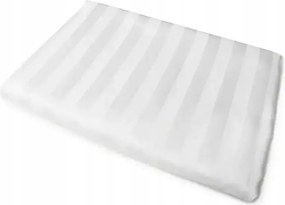 Damaszt lepedő 180x240 Tivoli fehér csíkos 1 cm 140 g/m2 szatén