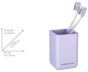 Lila poligyanta fogkefetartó pohár Tom Tailor T-Rounded – Wenko