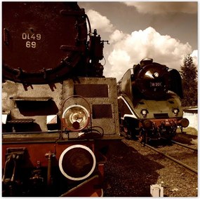 Poszterek 30x30 Gőzmozdonyok Ol49-69 és 18-201