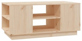 tömör fenyőfa dohányzóasztal 90x49x40,5 cm