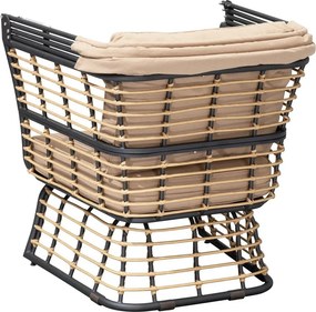 Bézs fém kerti fotel Paros – Garden Pleasure