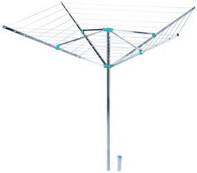 Kültéri aluminium 4 ágú ruhaszárító, összehajtható, 42 m-es szárító hosszall, 180 cm