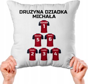 Párna 40x40 Nagypapa csapat saját név Ajándék