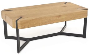 Dohányzóasztal LAVIDA 43x110 cm arany tölgy/fekete