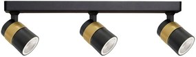 Light Prestige Anillo mennyezeti lámpa 3x50 W fekete-arany LP-770/3WBK
