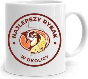 Horgász Ajándék Bögre A Legjobb A Környéken fényképes nyomattal