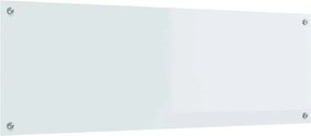 vidaXL Konyhai splashback Fehér 120 x 40 cm edzett üveg