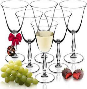 Vörös Fehérboros Poharak 6 Db 250 ML