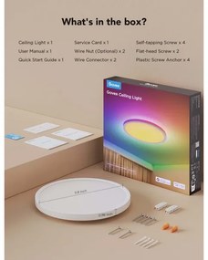 Govee - RGBICWW LED dimmelhető mennyezeti lámpa, 29 W/230 V, átm. 30 cm, matt, Wi‑Fi