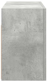 betonszürke szerelt fa fali fürdőszobaszekrény 60 x 25 x 40 cm