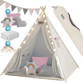 Deuba Gyerek sátor Teepee 160x130x130 cm - rózsaszín