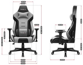 Gamer szék, Pro Force szürke
