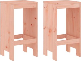 vidaXL 2 db tömör duglászfenyő bárszék 40x36x75 cm