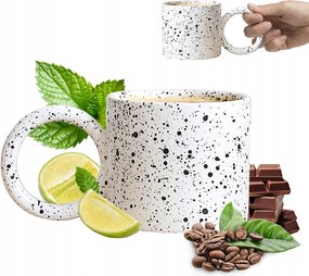 Tea Kávéscsésze Kerámia Csésze 350 ml Nagy Füllel Ajándék