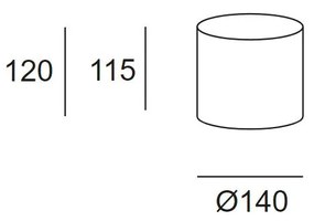 Metrica fali-lámpabúra - Ø140