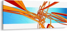 Kép - Összefonódó vonalak, absztrakciók (120x50 cm)
