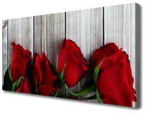 Vászonfotó Rózsa virágok Plant 100x50 cm