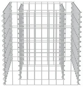horganyzott acél gabion magaságyás 50 x 50 x 50 cm