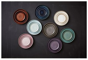 Fekete-kék desszertes kőedény tányér ø 17 cm Gastro Dark Blue/Black – Bitz