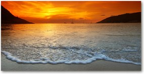 Fotó üveg kép Naplemente tenger 140x70