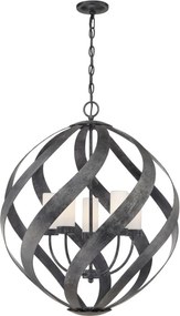 ELSTEAD QNBLACKSMITH5POBK BLACKSMITH Kültéri Függő Lámpa Fekete, Opál IP44