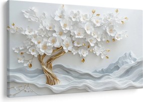 Kép – 3D elegáns életfa (90x60 cm)