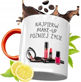 Narancssárga Bögre Kozmetikusnak Ajándék fényképes nyomattal