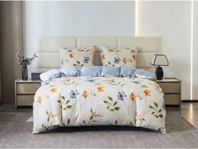 Mikroflanel ágyneműhuzat GENTLE LEAVES krémszínű Ágyneműhuzat mérete: 70 x 90 cm | 140 x 200 cm