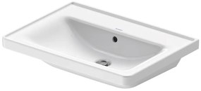 Duravit 2367650060 - Falra szerelhető D-NEO mosdó 65x48 cm, kerámia/magasfényű fehér