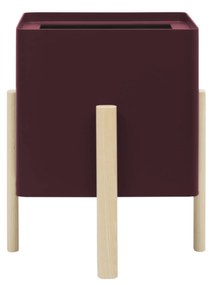 ASHI négyzet alakú önöntöző virágcserép, többféle változatban - Hobby Flower szín: bordó