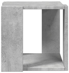 Betonszürke szerelt fa dohányzóasztal 32 x 32 x 30 cm