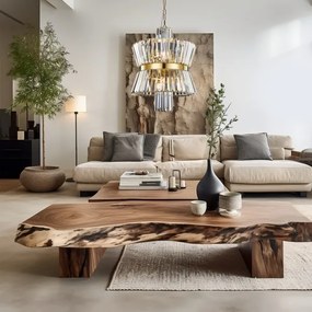 Csillár láncon AURELIA 8xE14/40W/230V arany