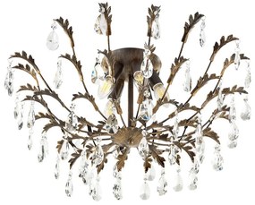 ONLI - Mennyezeti lámpa TERESA 5xE14/6W/230V bronzszínű